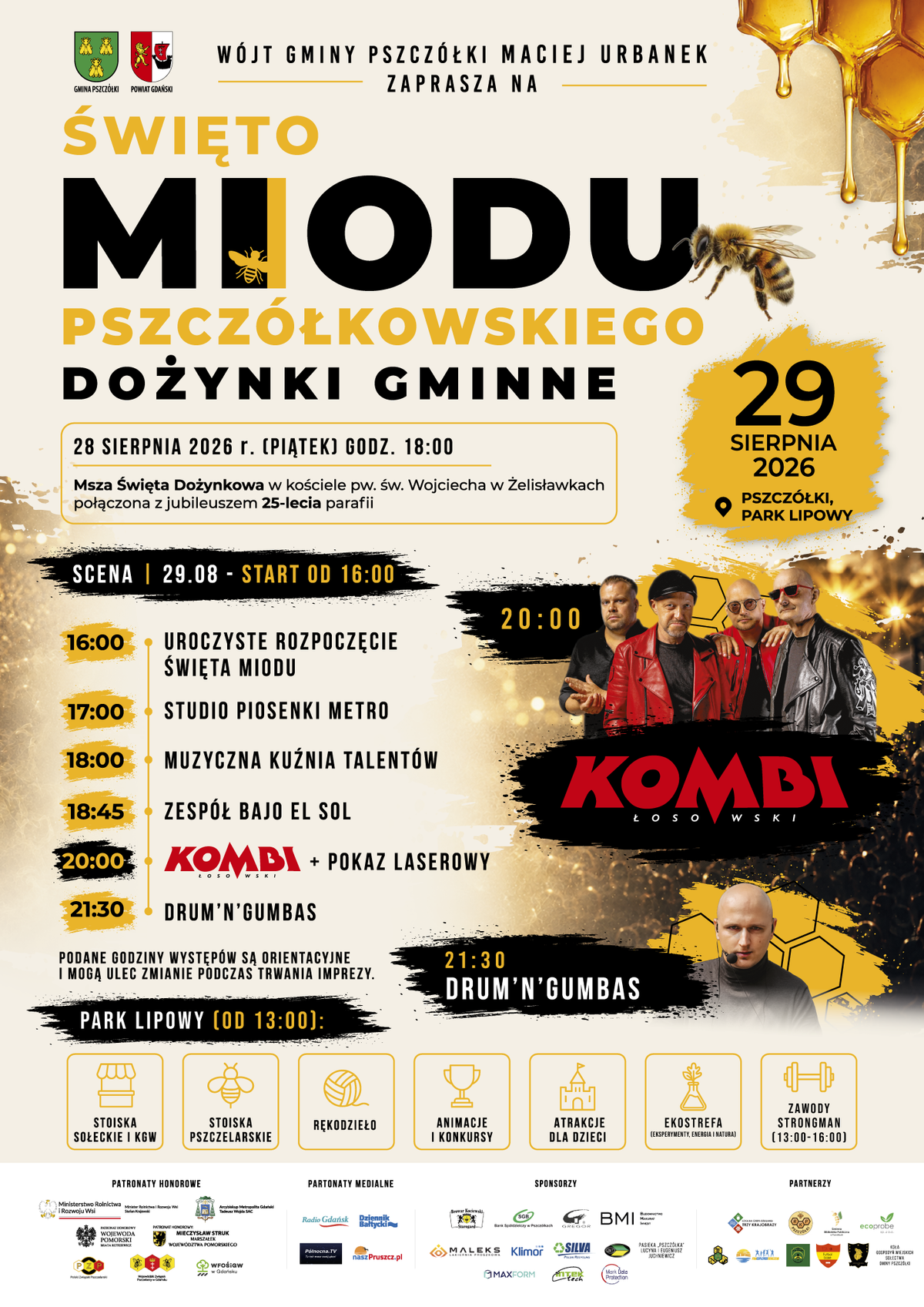 Święto Miodu Pszczółkowskiego – Dożynki Gminy Pszczółki