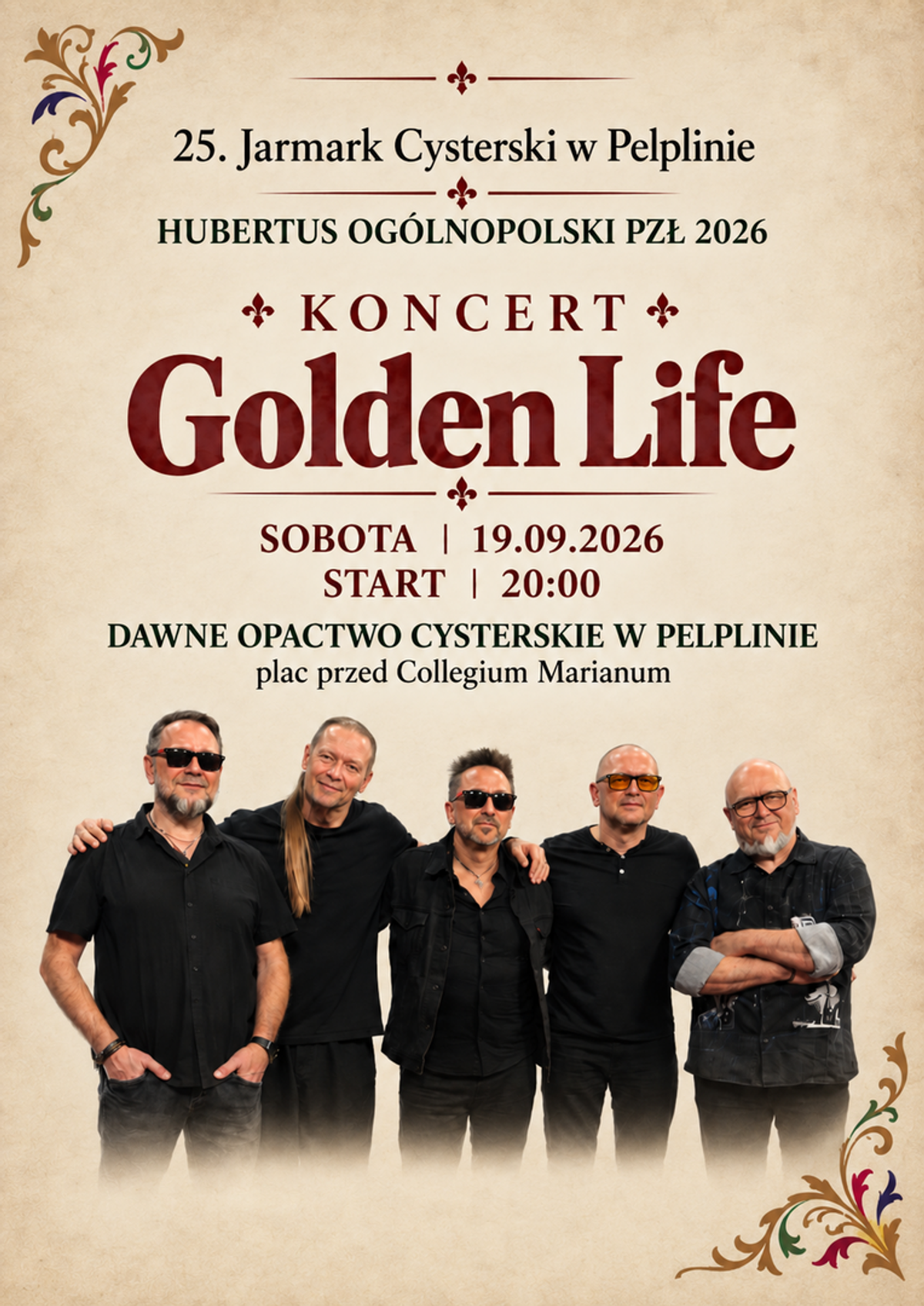 Golden Life na Jarmarku Cysterskim w Pelplinie 2026
