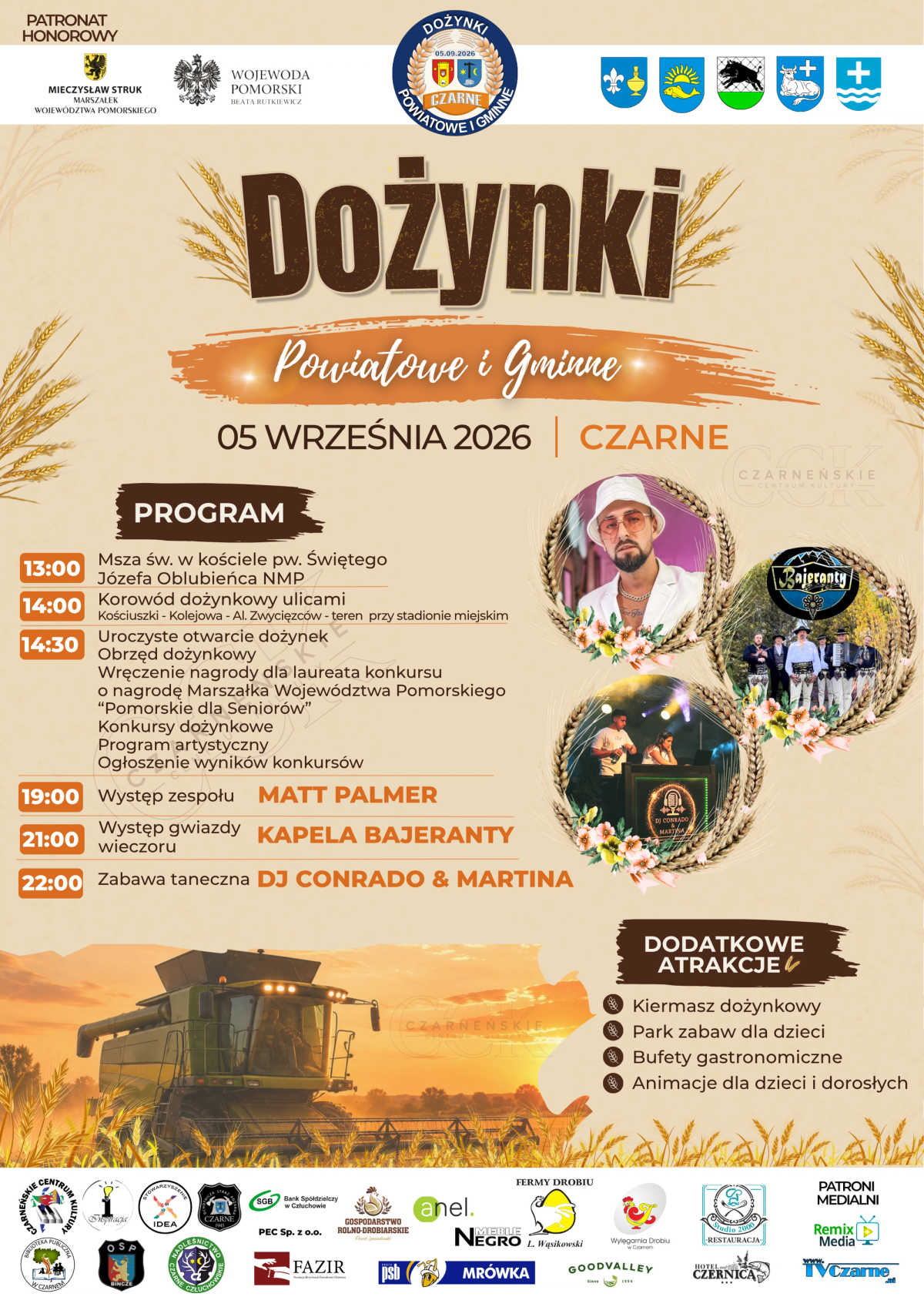 Dożynki Powiatowe i Gminne 2026 w Czarnem
