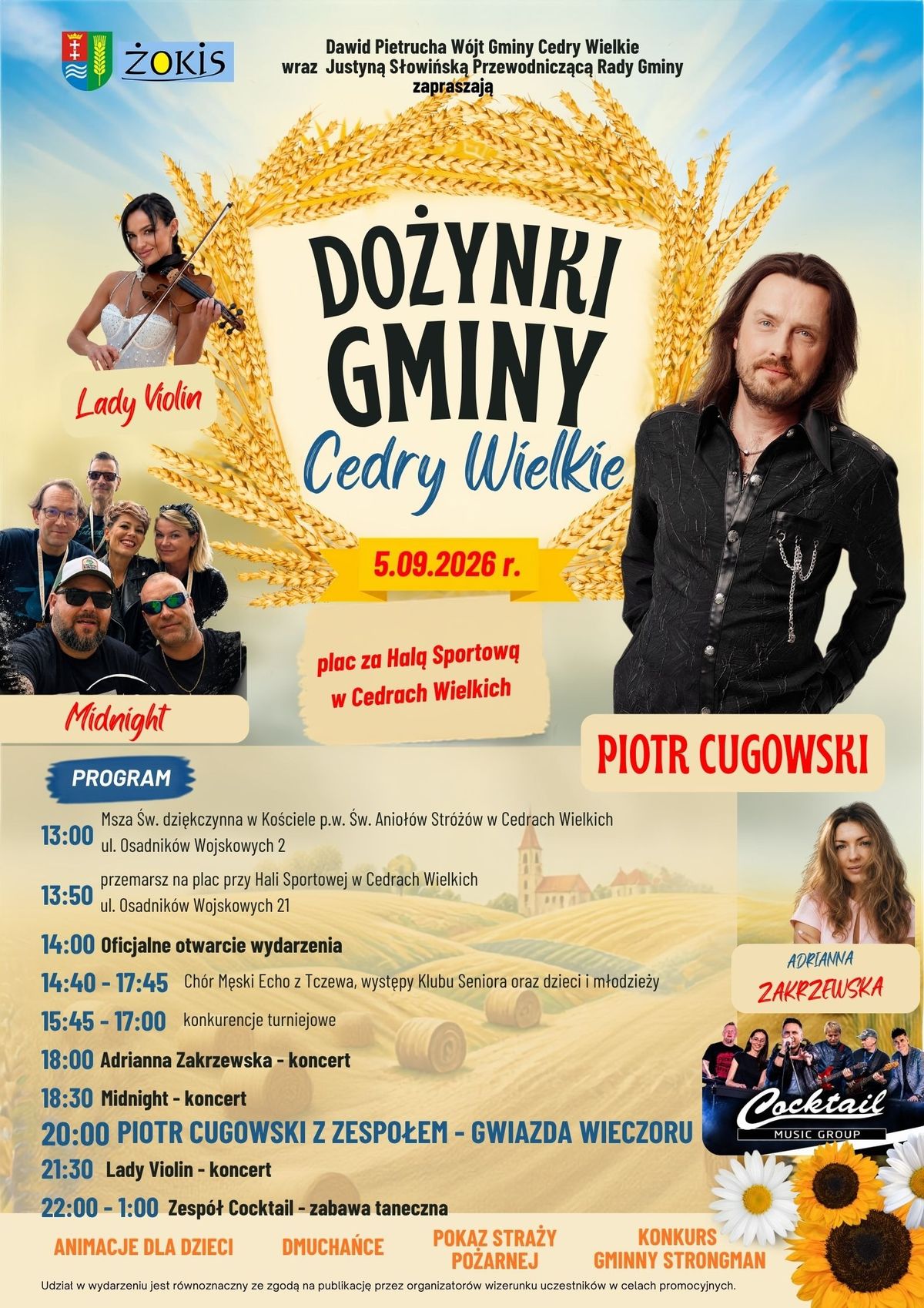Dożynki Gminy Cedry Wielkie 2026