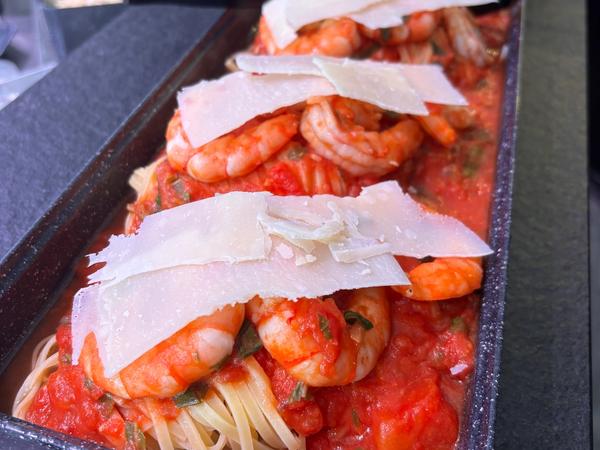 Tagliatelles basilic et parmesan