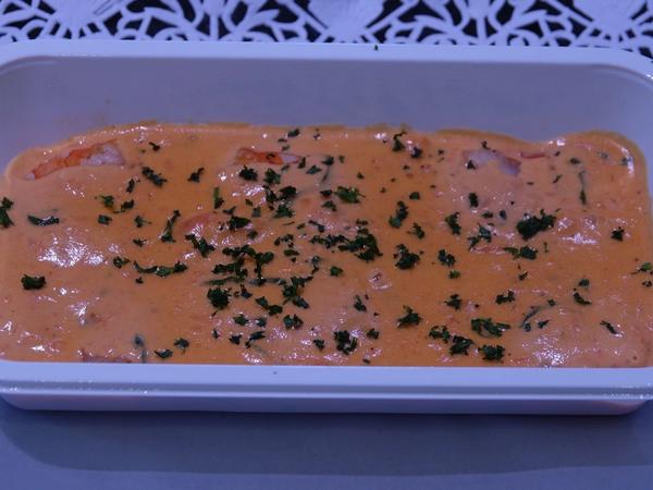 Scampis tomate basilic