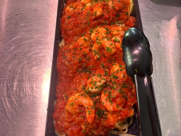 Tagliatelles aux scampis flambées 