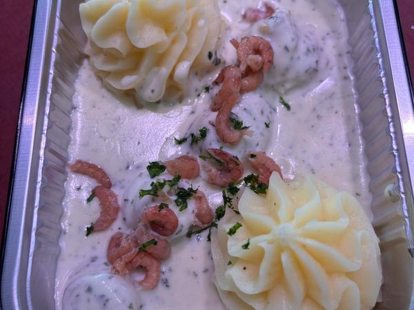 Sole beurre de cerfeuil et crevettes