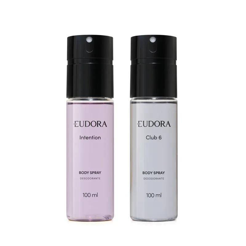 Combo Desodorantes Body Spray Club 6 + Eudora 100ml