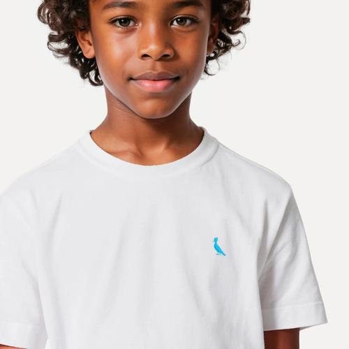 Camiseta mini pica pau bordado ceu