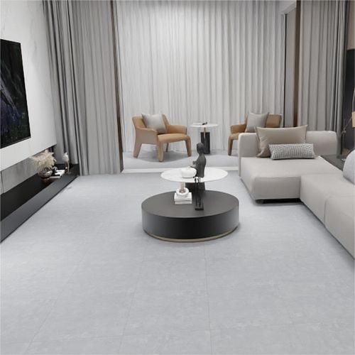 Piso Vinilico Autocolante Placa Cimento Cinza 46x46 - Caixa 5m²