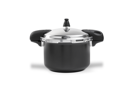 Panela de Pressão Indução Brinox Pressure Antiaderente Ceramic Life 5,4 Litros Preto