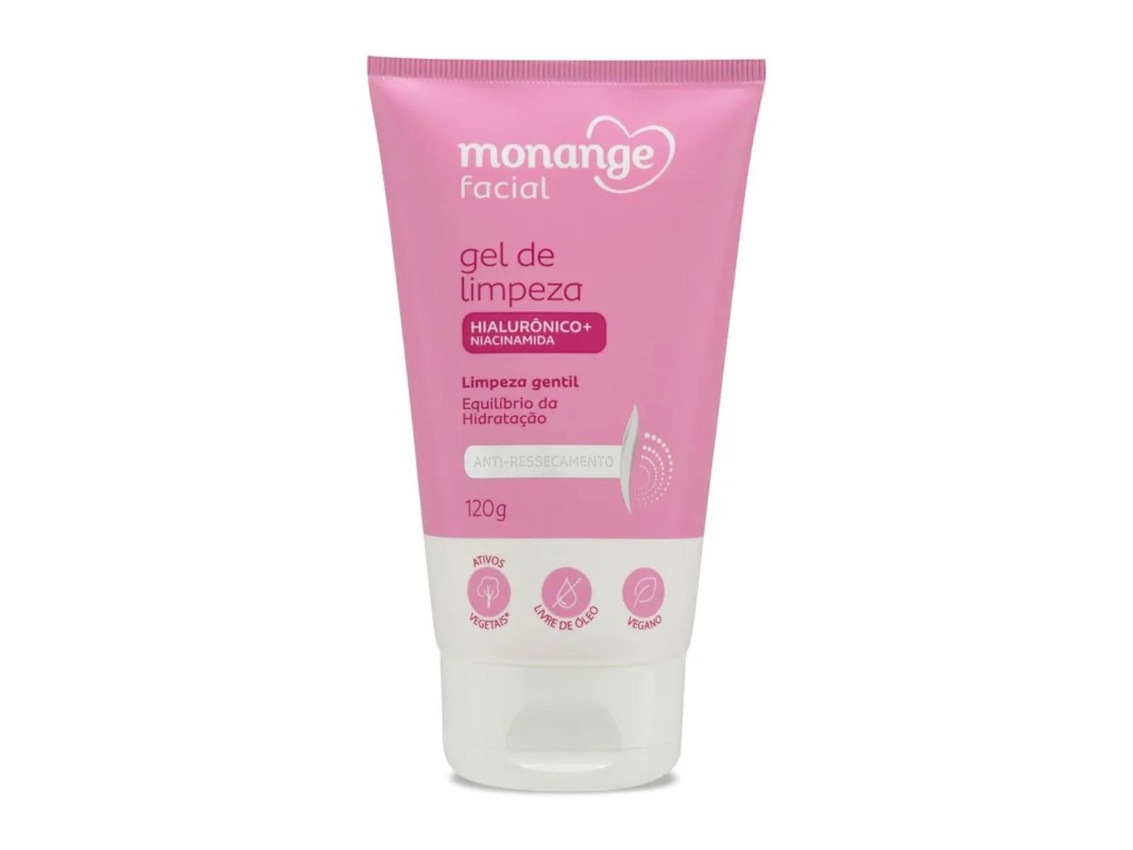 Gel de Limpeza Monange Facial Anti-Ressecamento 120g