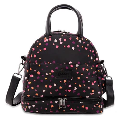 Bolsa Térmica Mix - Corações Flutuantes All Black - Manuscrita