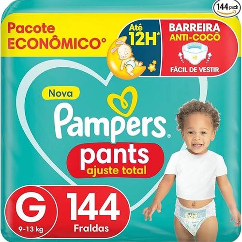 Fralda Pampers Pants Ajuste Total G - 144 fraldas