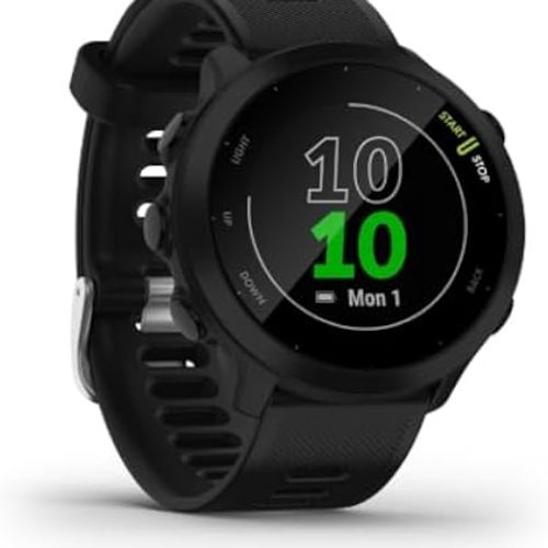 Garmin Relógio Forerunner 55 Preto 42mm com Monitor Cardíaco de Pulso e GPS