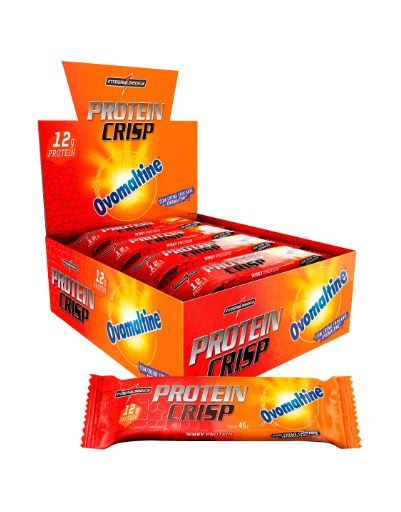 Barra de Proteína Crisp Bar Ovomaltine 12 unidades Integralmédica