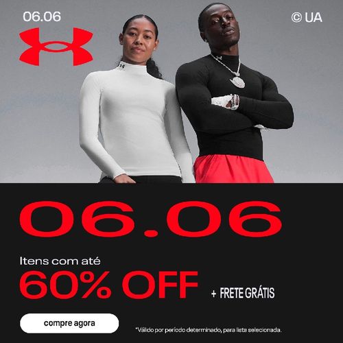 06.06 Under Armour com Até 60% OFF + Frete Grátis