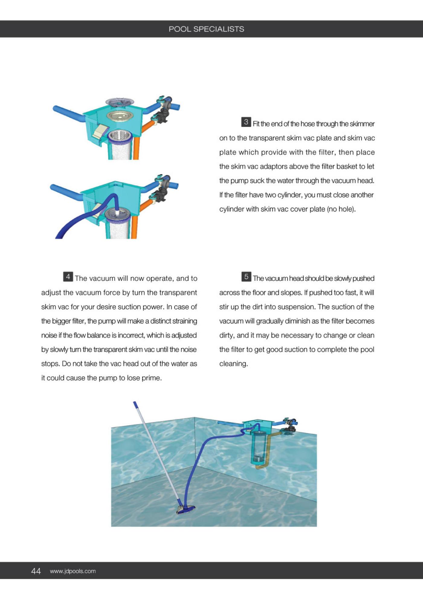 J.D.Pools – Swimming Pool Manual — 44/52
