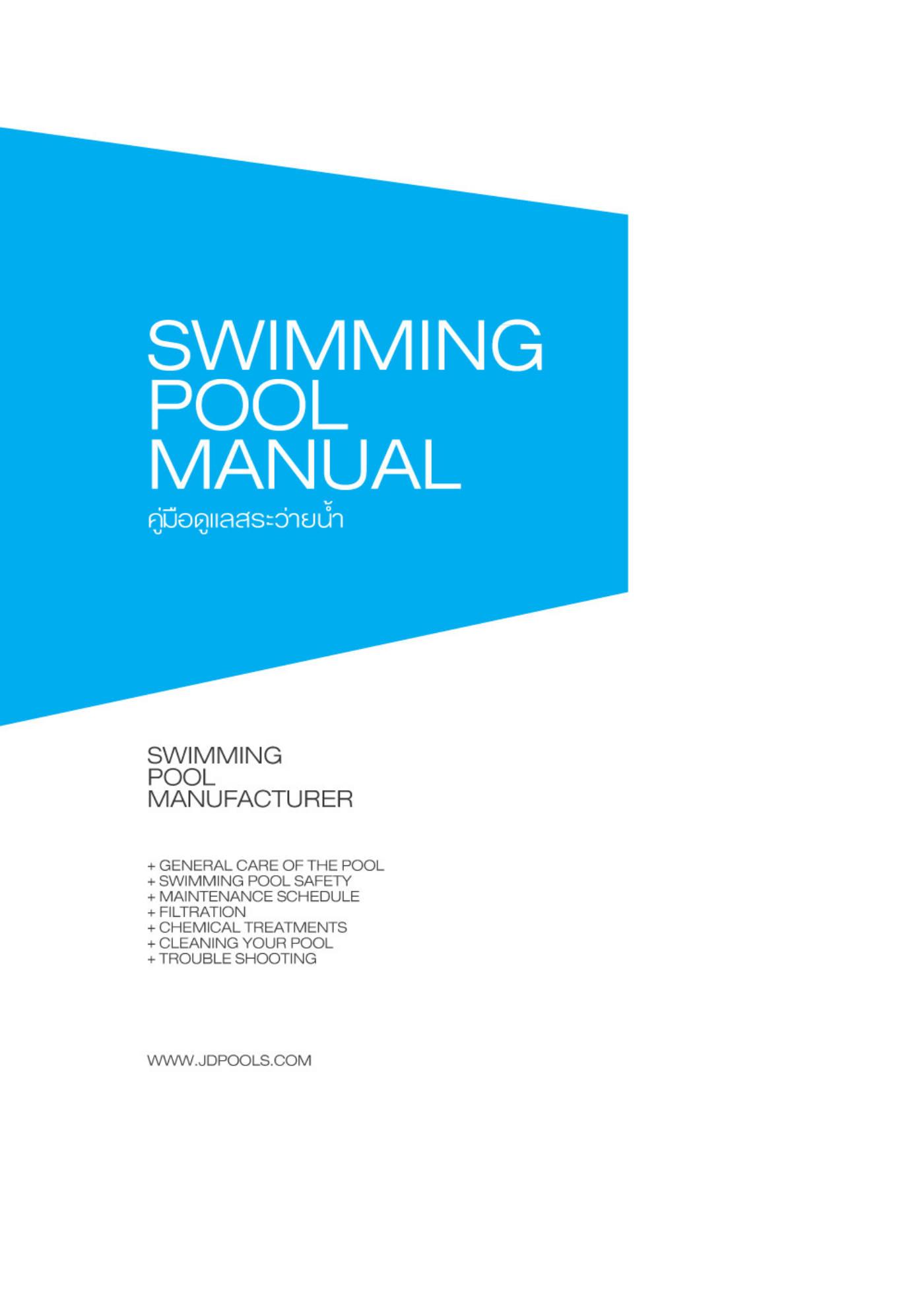 J.D.Pools – Swimming Pool Manual — 3/52