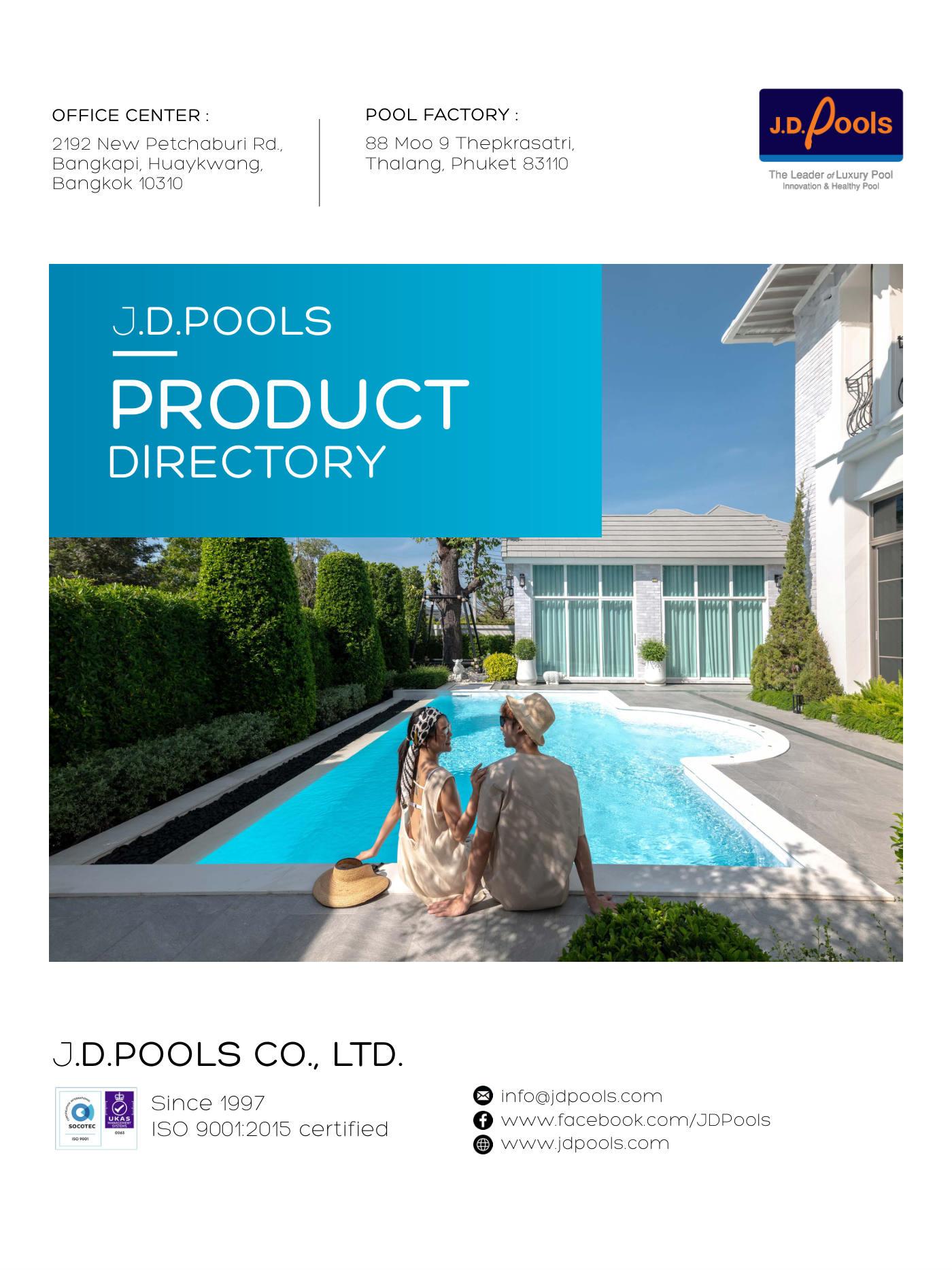 J.D.Pools – Product Directory — 1/96