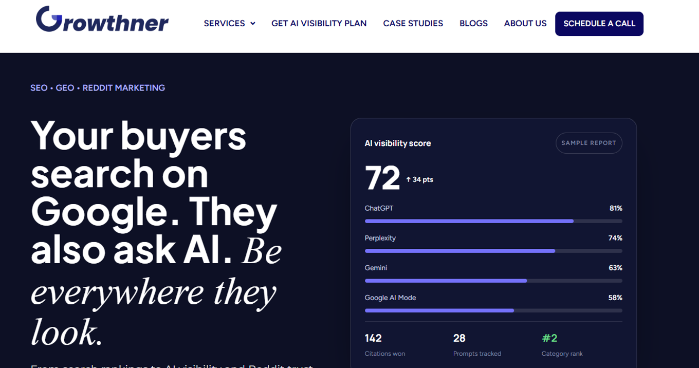 Growthner homepage
