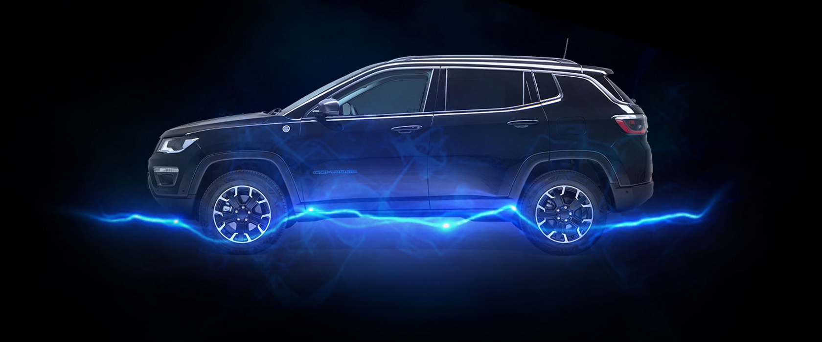 Jeep Compass 4xe Jeep Compass umiskjennelige firehjulsdrift nå med elektriske kraft