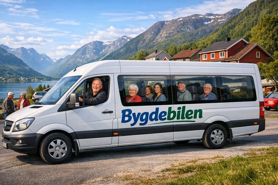 KI-bil med blide KI-folk