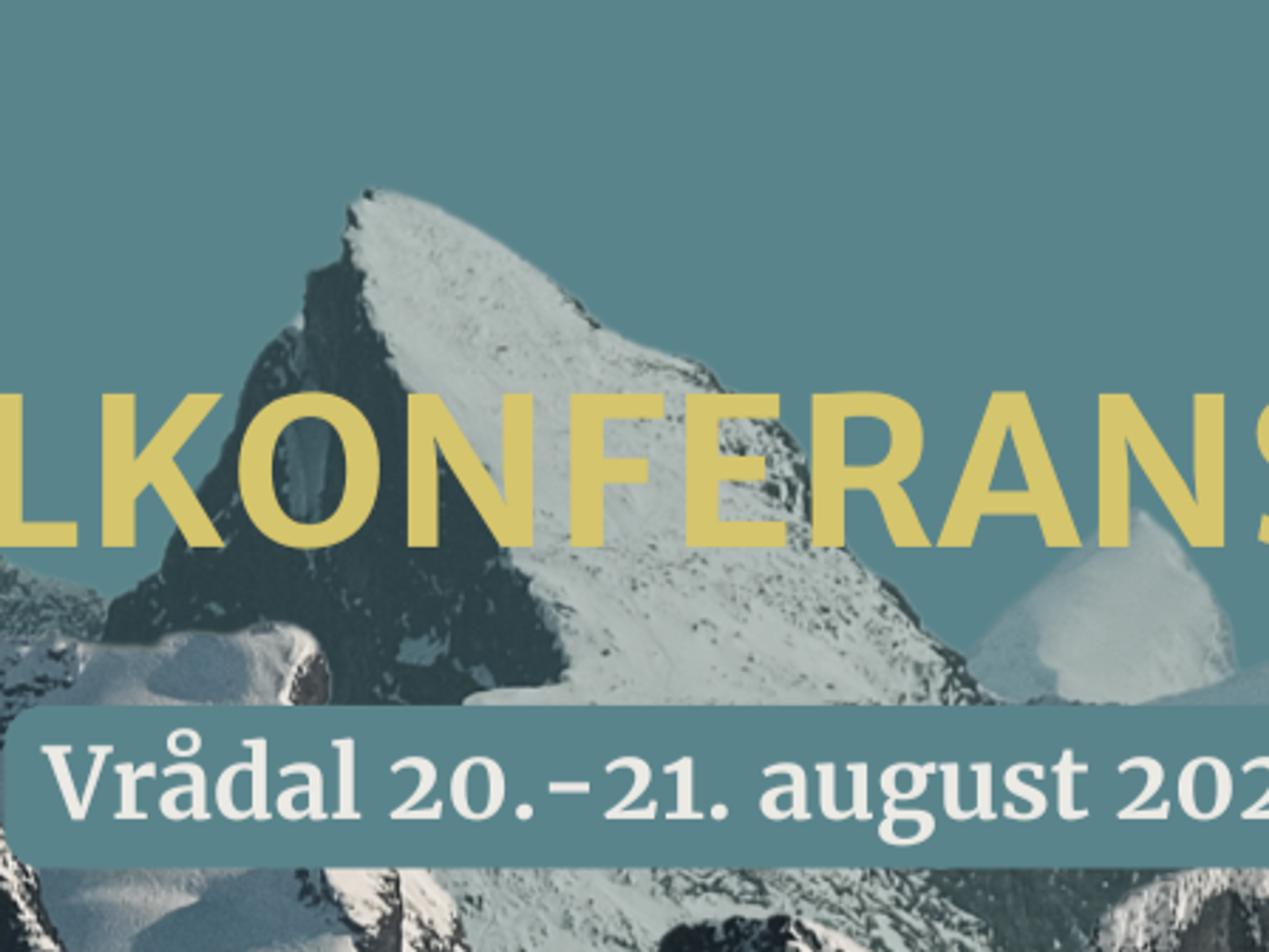 Plakat av konferanse