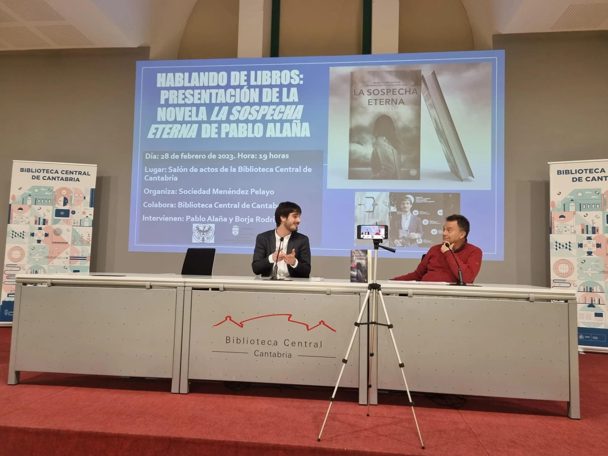 Presentación de ‘La sospecha eterna’ en el ciclo ‘Hablando de libros’
