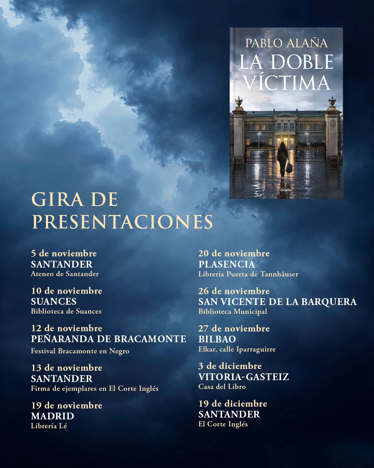 Gira de presentaciones noviembre y diciembre