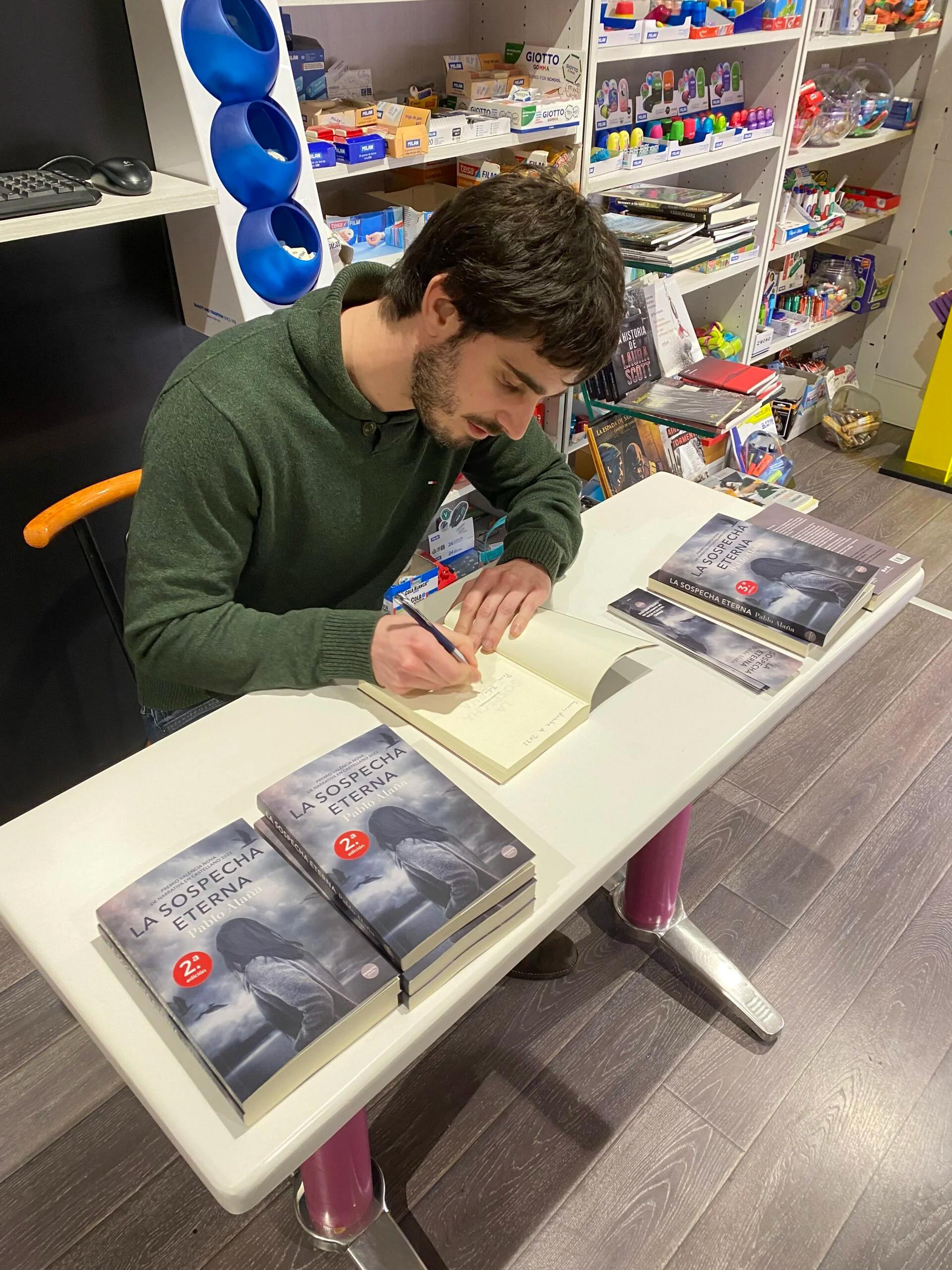 Firma de libros en Sarria