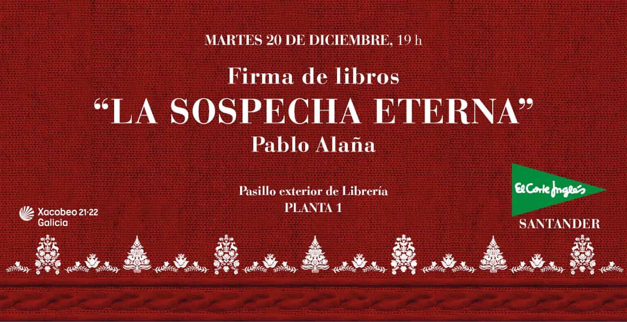 Próximo evento: firma de ejemplares en El Corte Inglés de Santander