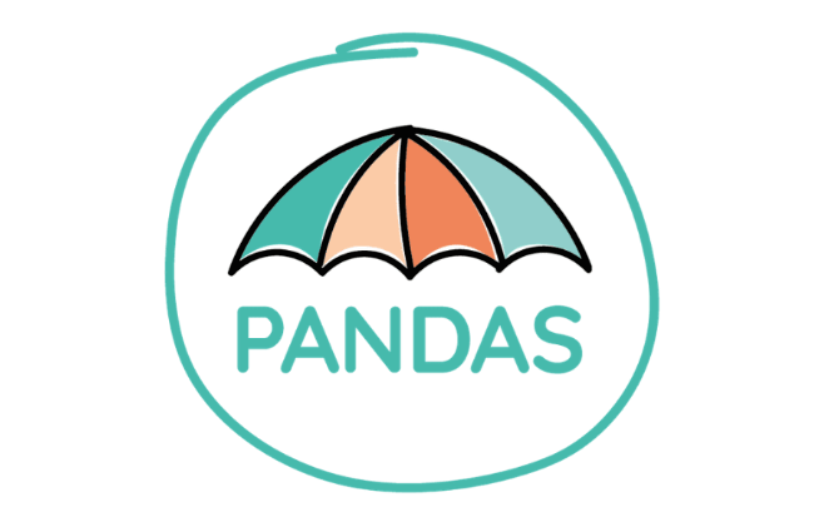 PANDAS PND awareness & support logo within a green circle and umbrella.