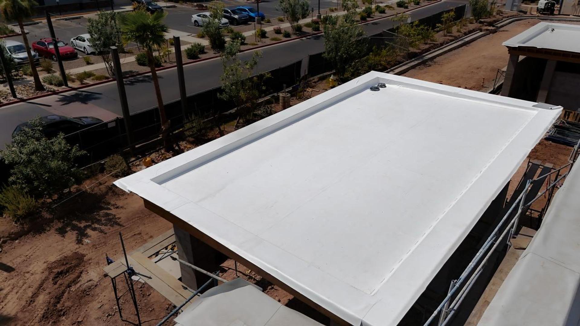 Fully adhered 80 mil PVC roof on the In-N-Out Burger in Laveen, Arizona