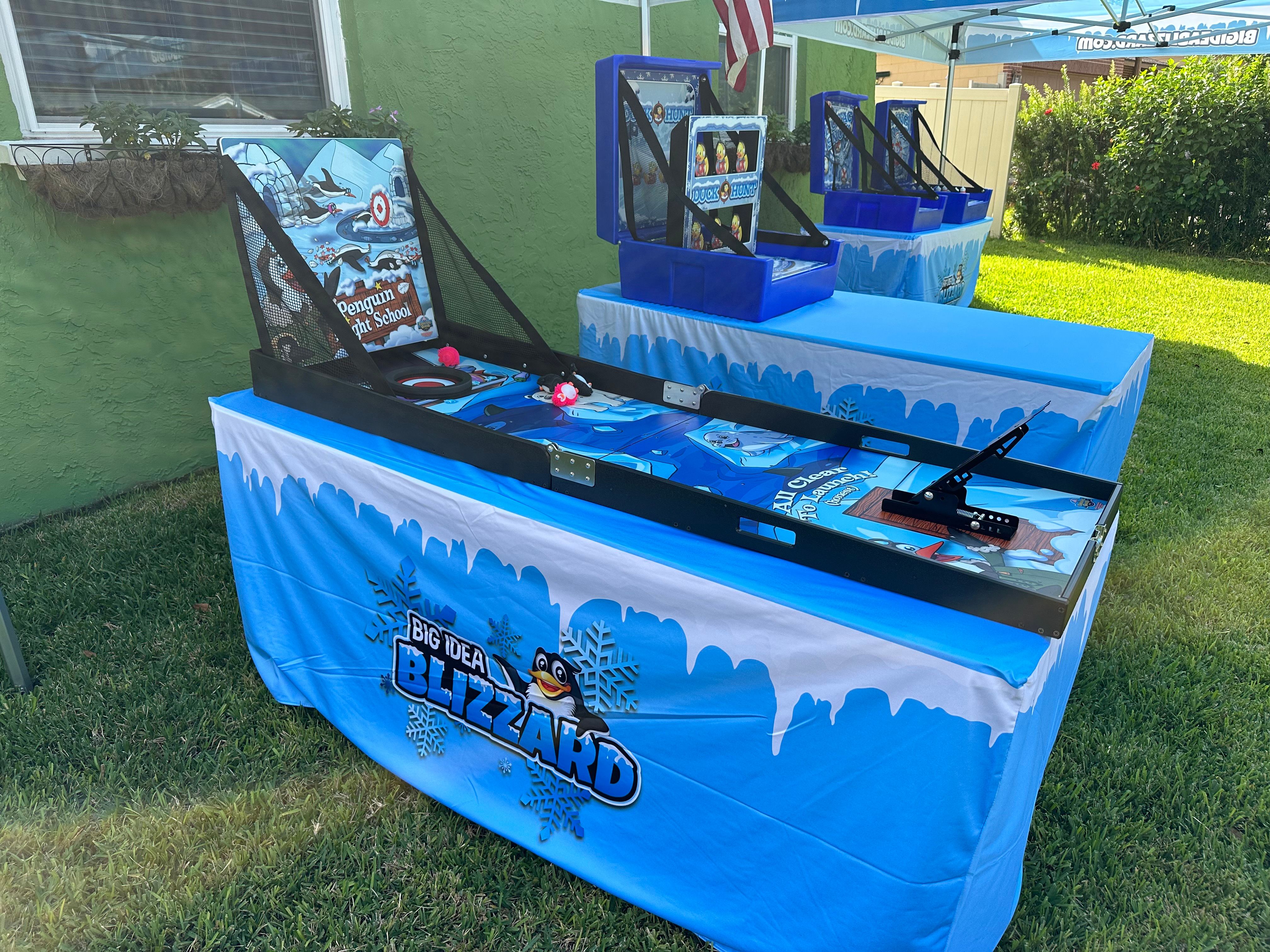 Penguin Flight School set up on a table in its Big Idea Blizzard cover