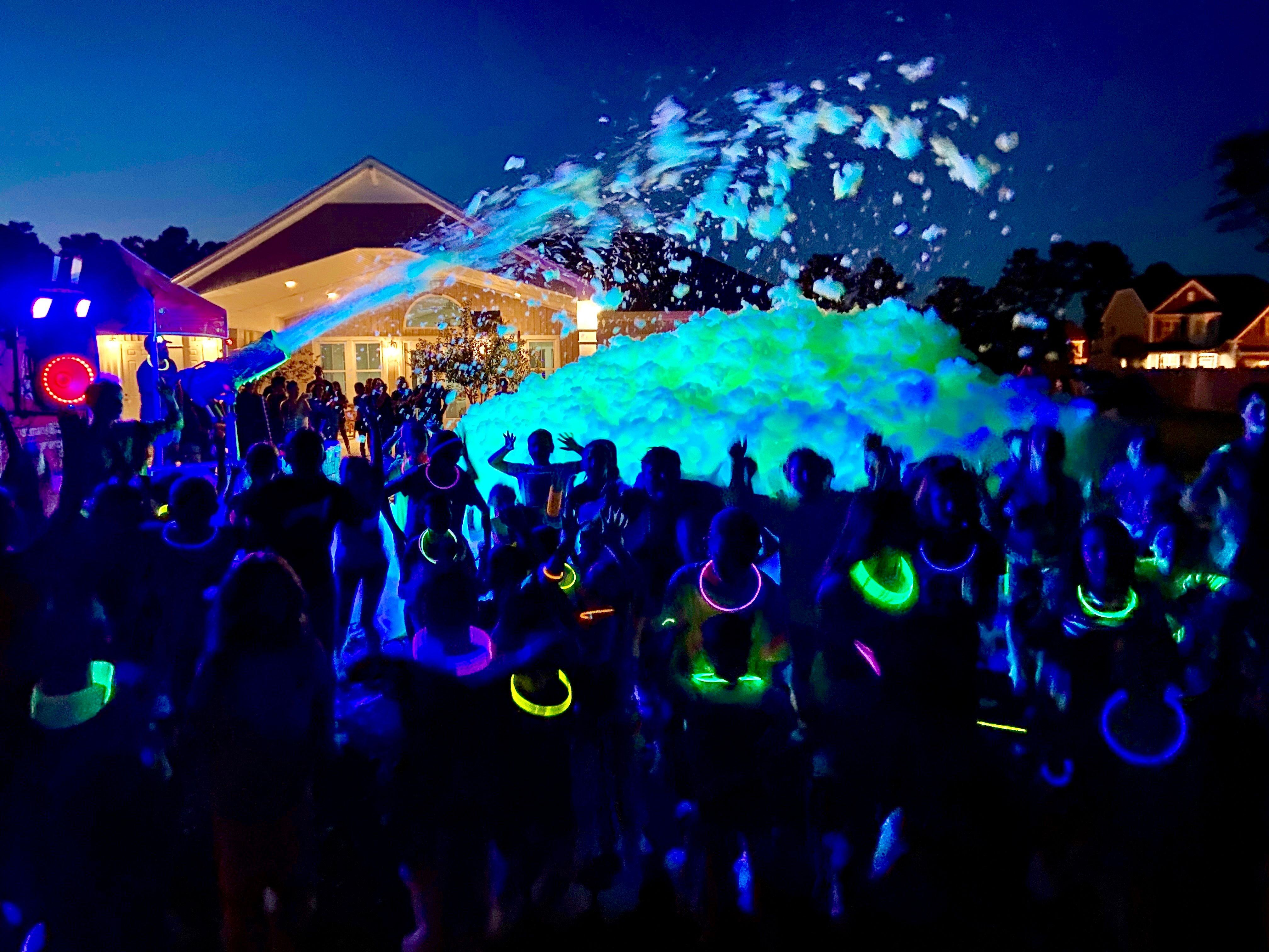 Giant glow foam celebration