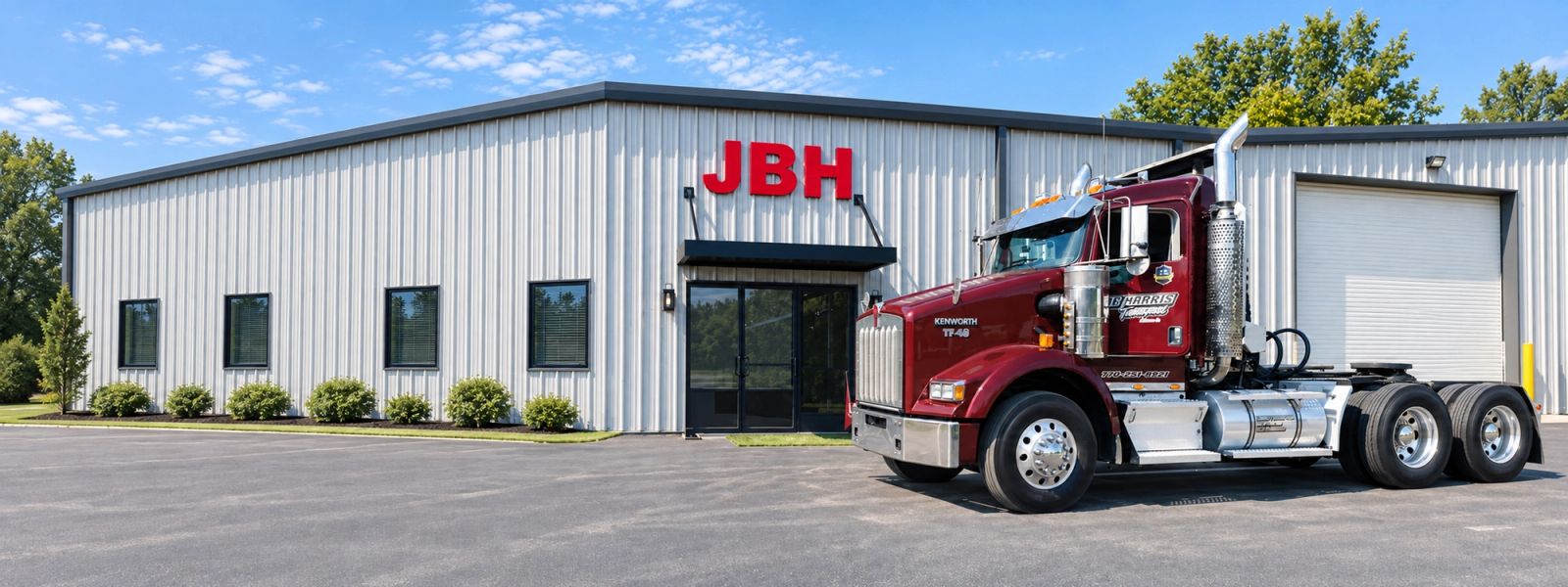 JBH office and company-owned Kenworth truck.