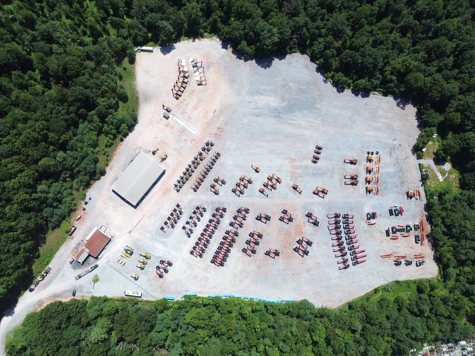 Aerial drone view of the JBH Newberrytown EPC yard in Pennsylvania