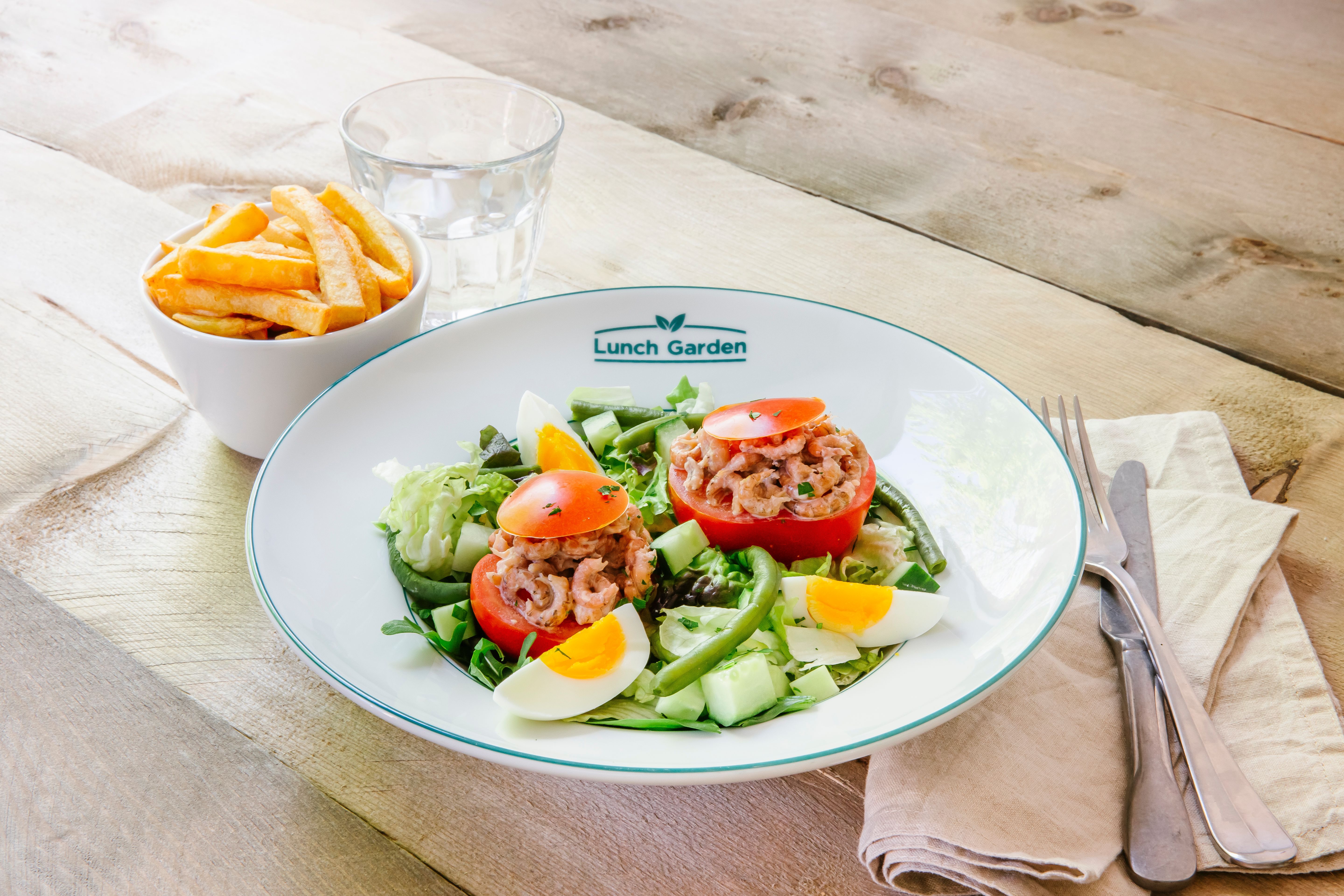 Tomaat met Noordzeegarnalen