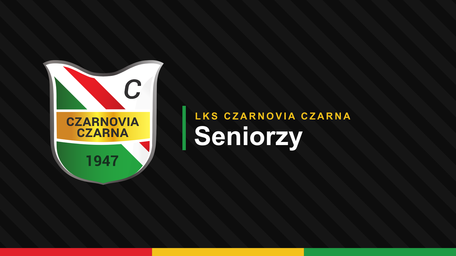 Grafika klubowa: herb Czarnovii i napis „Seniorzy”