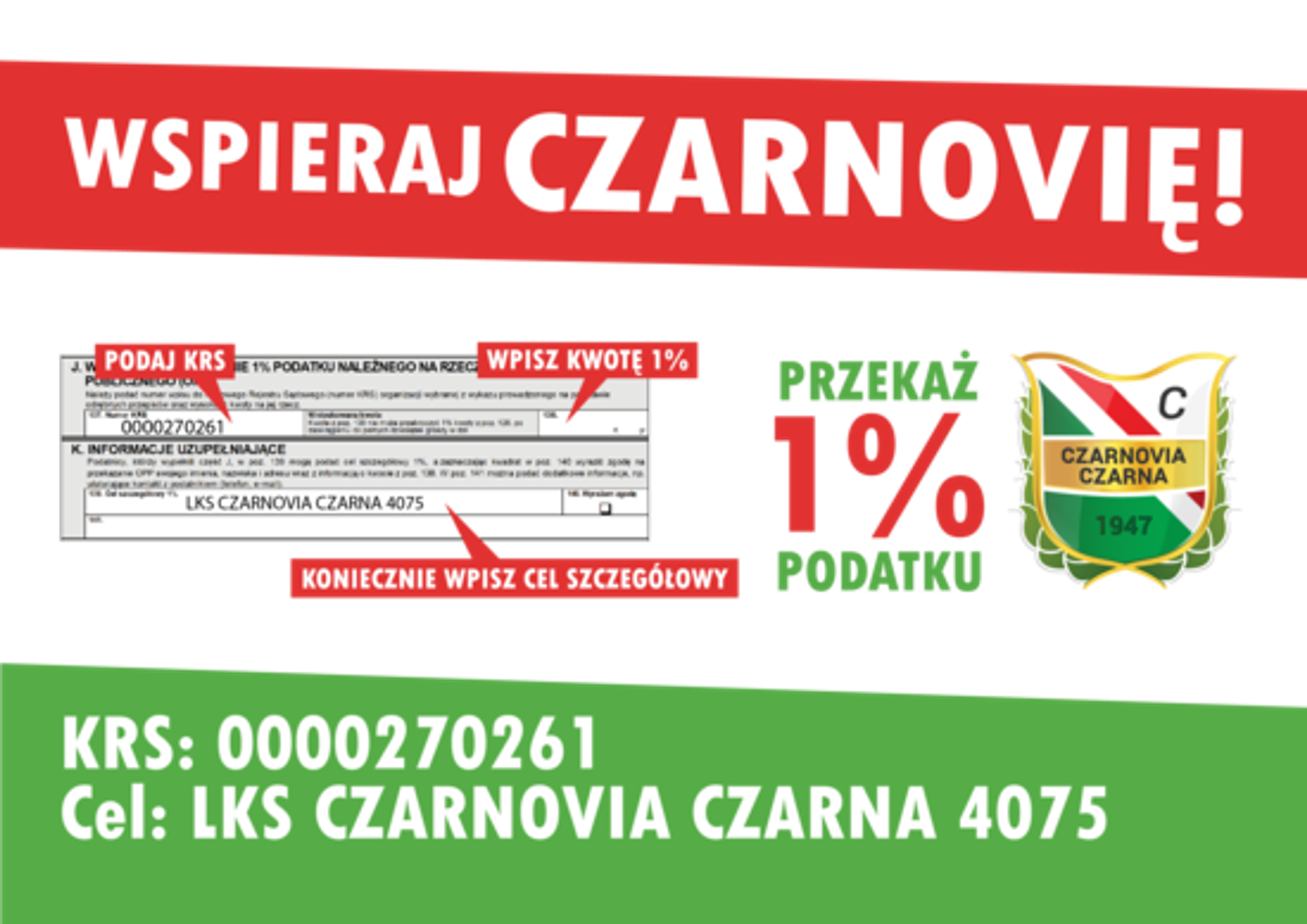 1% na Czarnovię