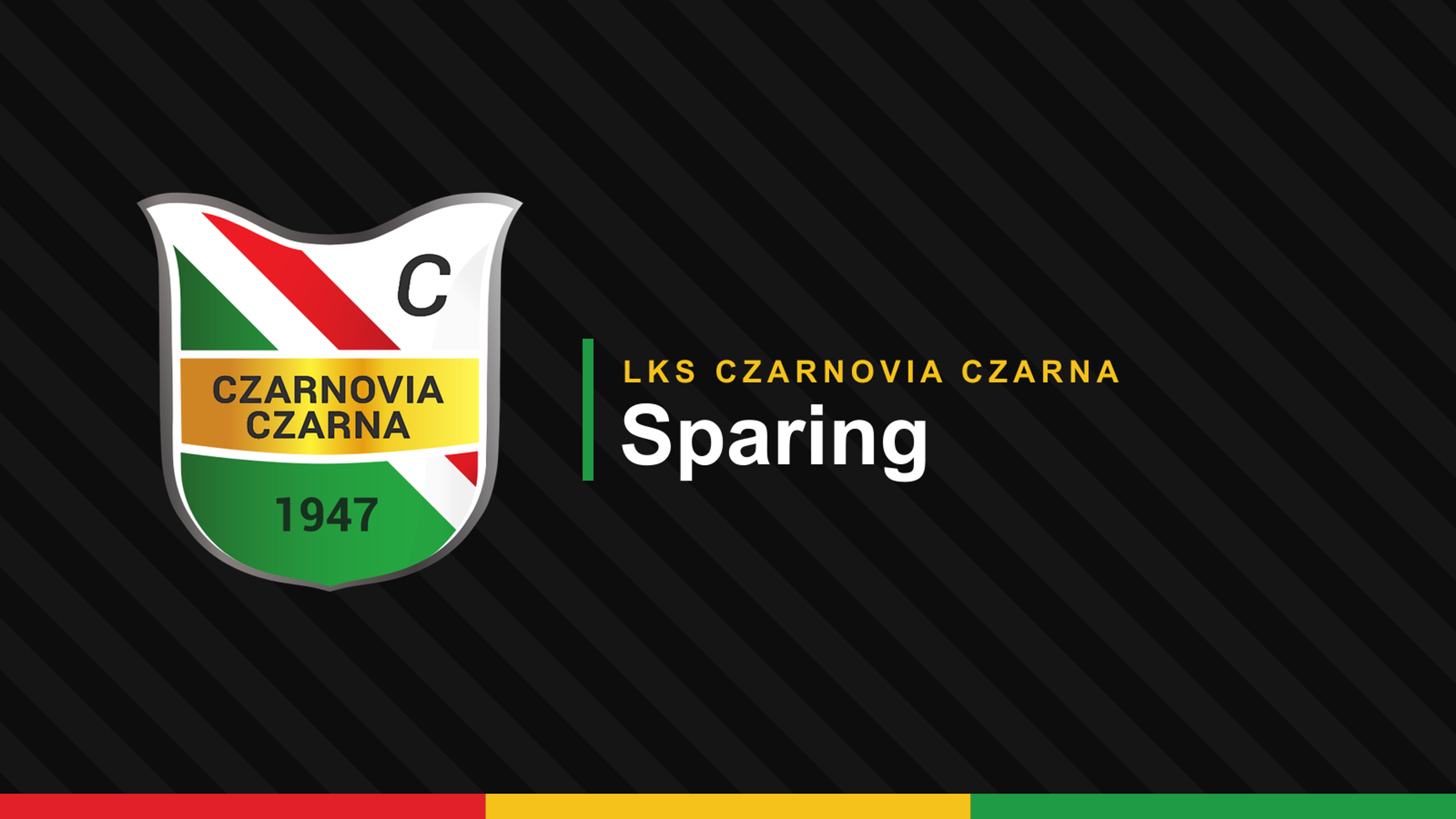 Grafika klubowa: herb Czarnovii i napis „Sparing”