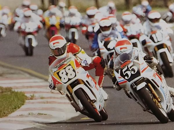 Cristian Caliumi in pista, Trofeo Gilera 1991