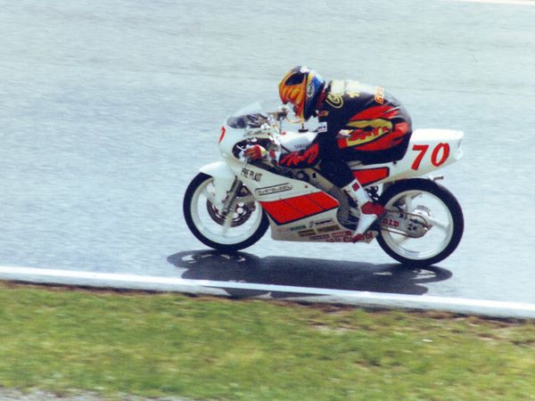Cristian Caliumi in pista, Motomondiale 1995