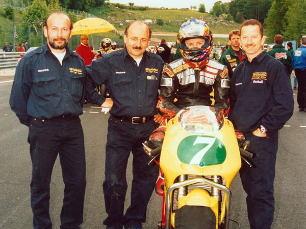 Cristian Caliumi in pista, Campionato Europeo 250cc 1998