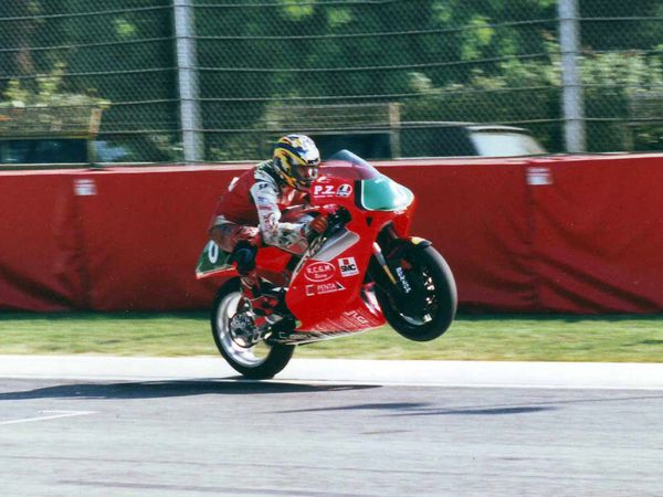 Cristian Caliumi in pista, Campionato Italiano 250cc 1999