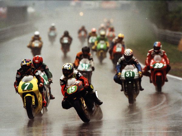 Cristian Caliumi in pista, Campionato Europeo 250cc 1998