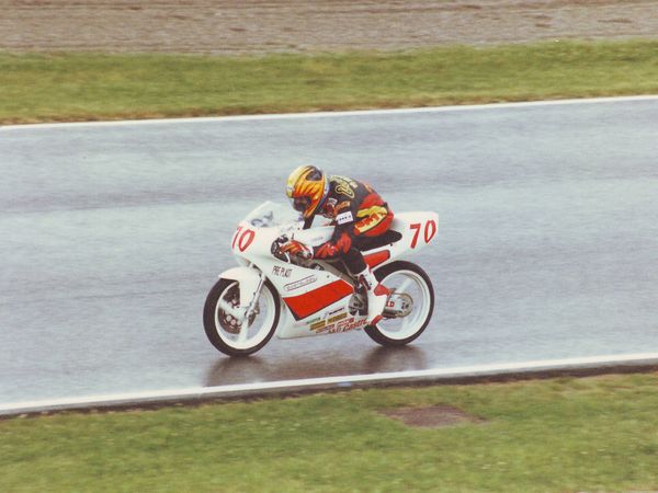 Cristian Caliumi in pista, Motomondiale 1995