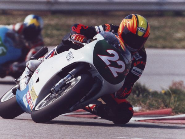 Cristian Caliumi in pista, Campionato Italiano 250cc 1996