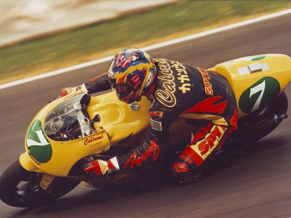 Cristian Caliumi in pista, Campionato Europeo 250cc 1998