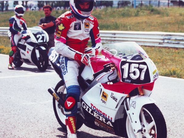 Cristian Caliumi in pista, Sport Production 1992