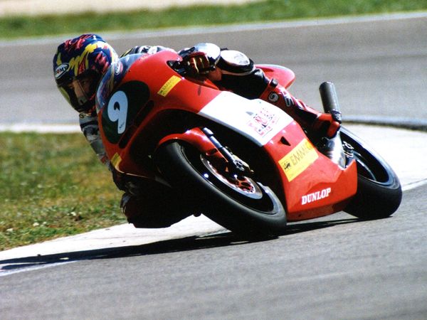 Cristian Caliumi in pista, Campionato Europeo 250cc 1998