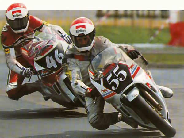Cristian Caliumi in pista, Trofeo Gilera 1991